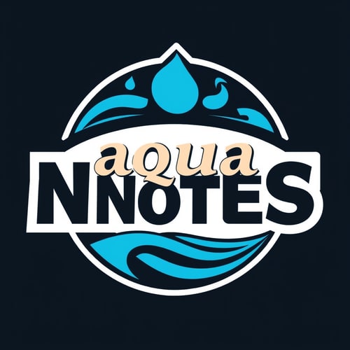 AI Design for aqua notes logo
