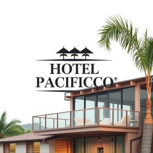 AI Design for hotel pacifico. letterform