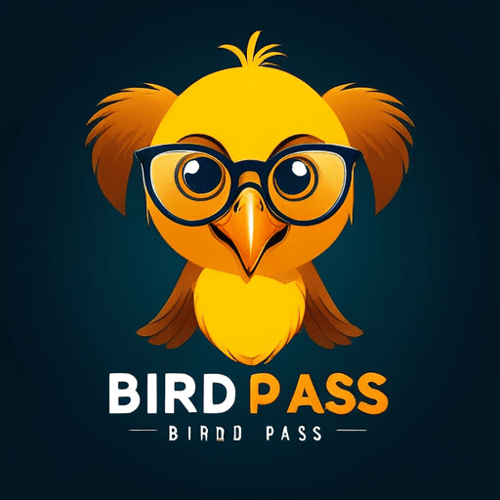 AI Design for bird with glasses