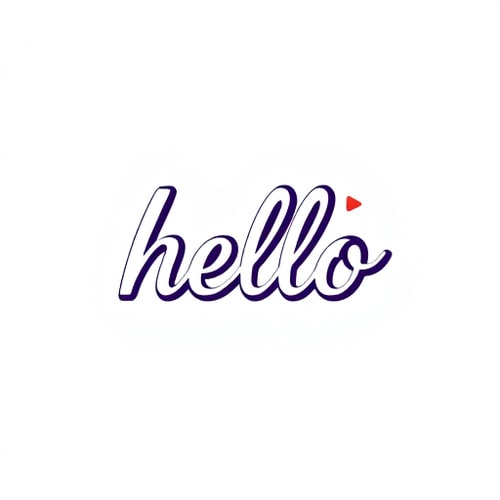 AI Design for hello wordmark