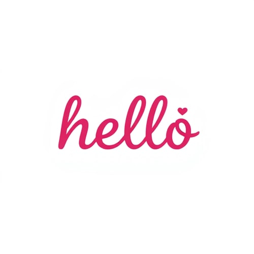 AI Design for hello wordmark