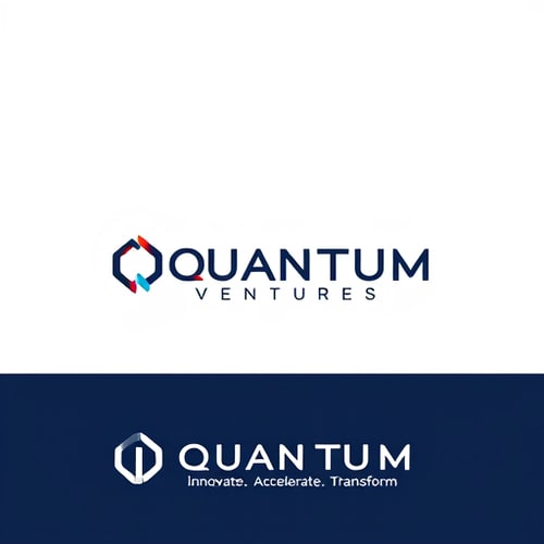 AI Design for Design a sleek and professional logo for "Quantum Ventures" with the tagline: "Innovate. Accelerate. Transform."