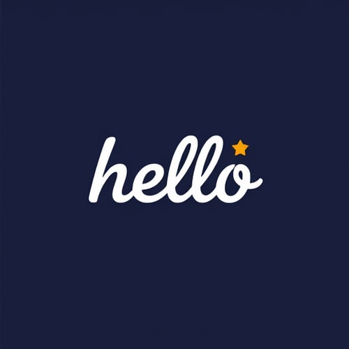 AI Design for hello wordmark