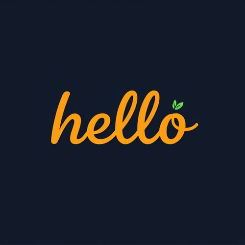 AI Design for hello wordmark
