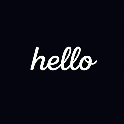 AI Design for hello wordmark