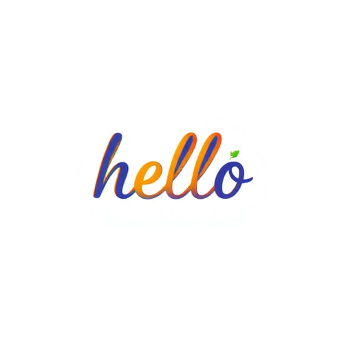 AI Design for hello wordmark