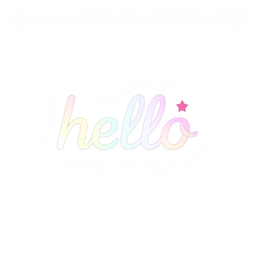 AI Design for hello wordmark