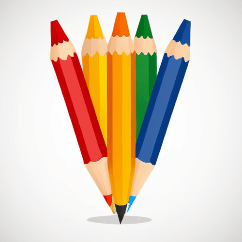 AI Design for Emplem style logo. close up of pencil tip for drawing compnay called PenTip