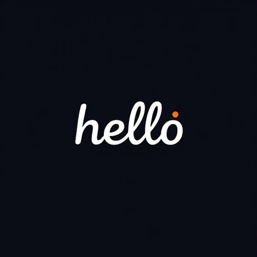 AI Design for hello wordmark