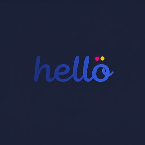 AI Design for hello wordmark