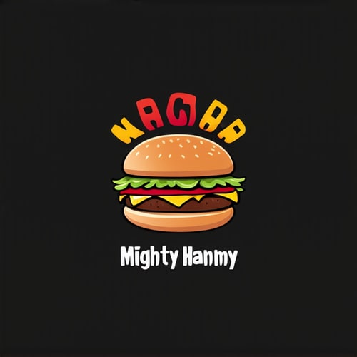 AI Design for  Design a playful logo for a gourmet burger restaurant, “Mighty Hammy.”