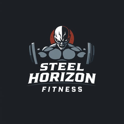 AI Design for Design a powerful logo for a gym named “Steel Horizon Fitness.”