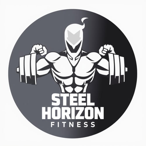AI Design for Design a powerful logo for a gym named “Steel Horizon Fitness.”