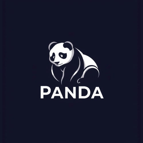 AI Design for happy panda