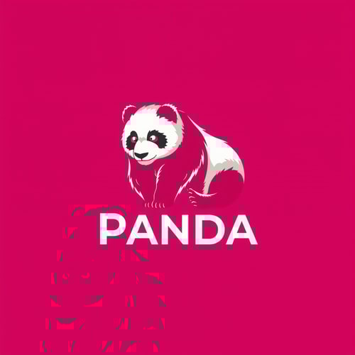 AI Design for happy panda