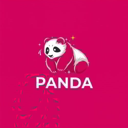 AI Design for happy panda