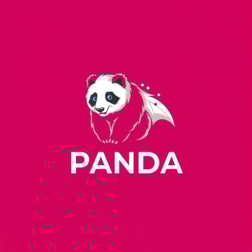 AI Design for happy panda