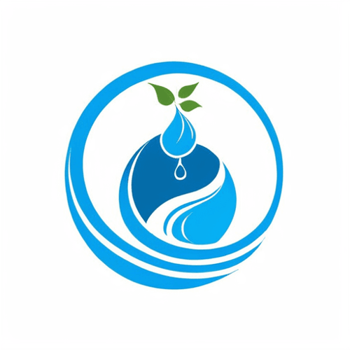 AI Design for water drink concept, spiral leaves around it. Mountain.
