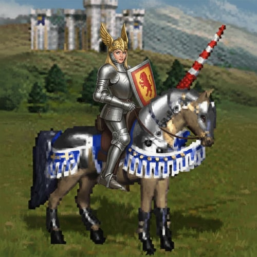 AI Design for make the shield on the other side of the horse