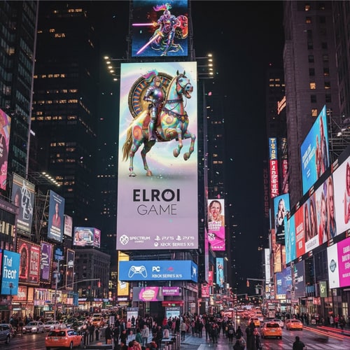 AI Design for change the text to "Elroi Game"