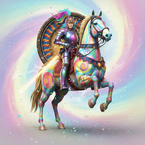 AI Design for make the horse smile