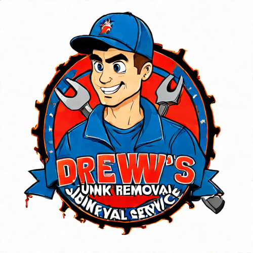 AI Design for Drew's Junk Removal Service. A logo that is memorable and eye catching