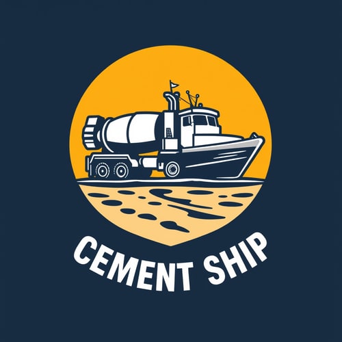 AI Design for Design a logo for cement dealership ship bussiness 