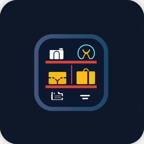 AI Design for an app icon for ios for an inventory app which scaned value assets from asset accounting
