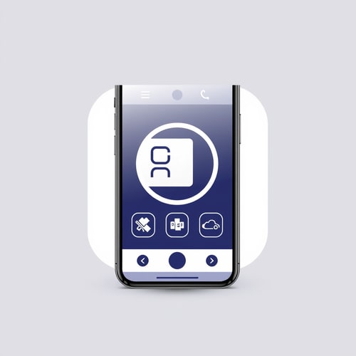AI Design for an app icon for ios for an inventory app which scaned value assets from asset accounting