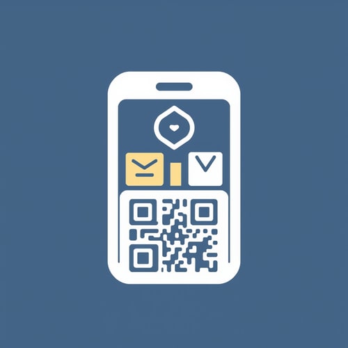 AI Design for icon for a inventory app with qr code