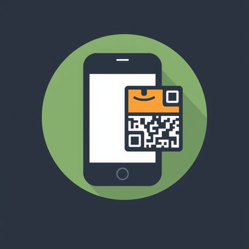AI Design for app icon for a inventory app with qr code