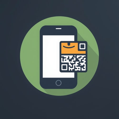 AI Design for app icon for a inventory app with qr code