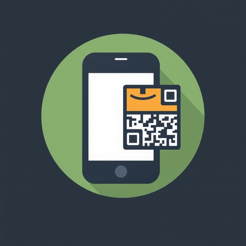 AI Design for app icon for a inventory app with qr code