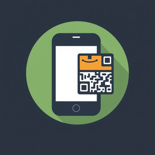 AI Design for app icon for a inventory app with qr code