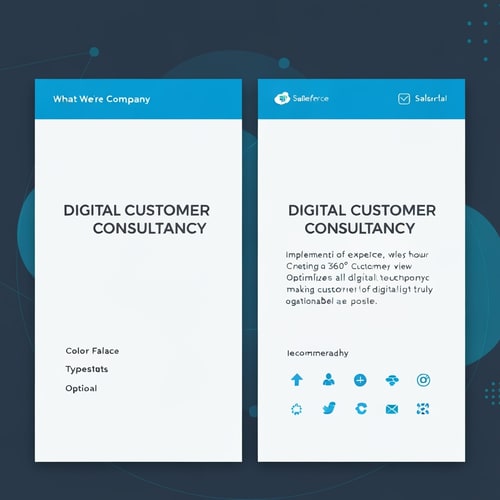 AI Design for About the Company
Digital Customer Consultancy helps organizations optimize their digital customer journey.
Our main focus areas are:
• Implementation of Salesforce (without any visual references to Salesforce in the logo)
• Creating a 360° customer view
• Optimizing all digital touchpoints to make the customer journey as frictionless as possible
In short, we combine digital strategy, technology, and customer-centric thinking to help organizations become truly digitally customer-driven.
⸻
What We’re Looking For
We’re looking for a designer who can develop a logo and visual identity that reflects the core identity of Digital Customer Consultancy.
Deliverables:
• Logo (in color, horizontal and vertical versions)
• Color palette
• Typography (recommended typefaces)
• Optional: visual style elements (icons, patterns, shapes)
• Various icon sizes suitable for use on social media platforms
⸻
Logo Requirements
• Must consist of text + icon
• Style: modern, professional, and trustworthy
• Tone: confidence, expertise, innovation, and a human touch
• Form language: can be either clean and geometric or more organic and natural; open to both directions
• Avoid: any references to Salesforce, clouds, or clichés from the tech world
• Application: the logo must work well across both digital and print media (website, presentations, email signatures, business cards)
⸻
Inspiration & Direction
• Think modern consultancy brand — not overly corporate, but not too playful either
• The name Digital Customer Consultancy may be abbreviated (e.g. “DCC”) within the icon if it strengthens the visual design
• The style may express a connection between people and technology
• Optionally, include a subtle visual reference to connection, collaboration, or the 360° customer journey
⸻
Logo Will Be Used For
• Website and social media
• PowerPoint templates
• Email signatures
• Print materials (business cards, letterhead)