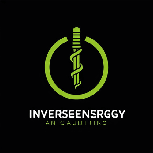 AI Design for Create a logo for InversEnergy, an energy auditing company that uses building data to calculate energy savings. Minimal, simple design.