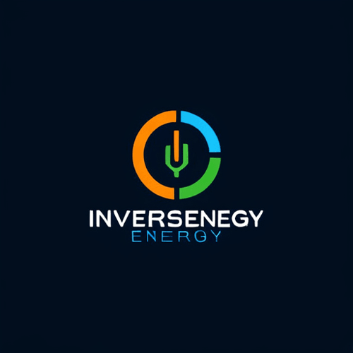 AI Design for Create a logo for InversEnergy, an energy auditing company that uses building data to calculate energy savings. Minimal, simple design.