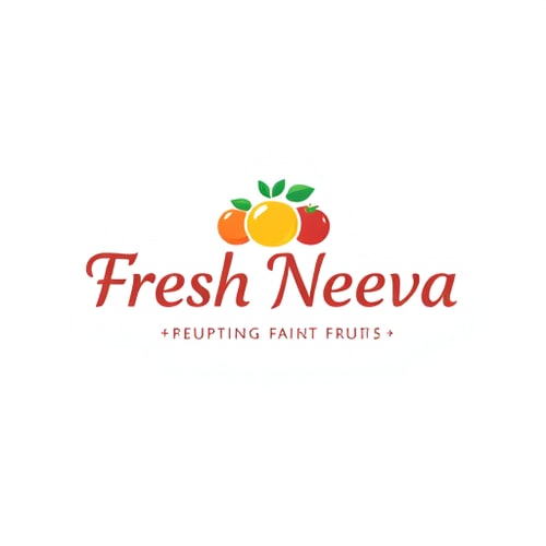 AI Design for Design a logo for the name “Fresh Neeva” which export fruits it should be elegant and meaningful