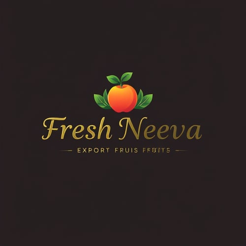 AI Design for Design a logo for the name “Fresh Neeva” which export fruits it should be elegant and meaningful
