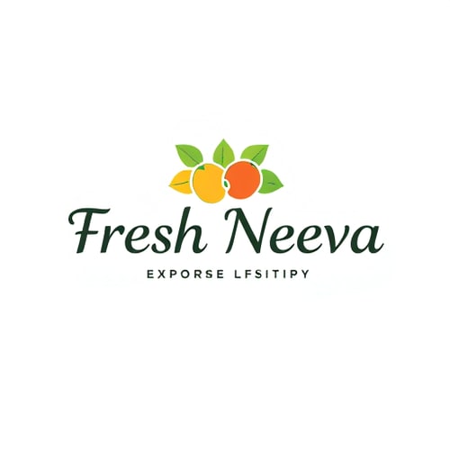 AI Design for Design a logo for the name “Fresh Neeva” which export fruits it should be elegant and minimal