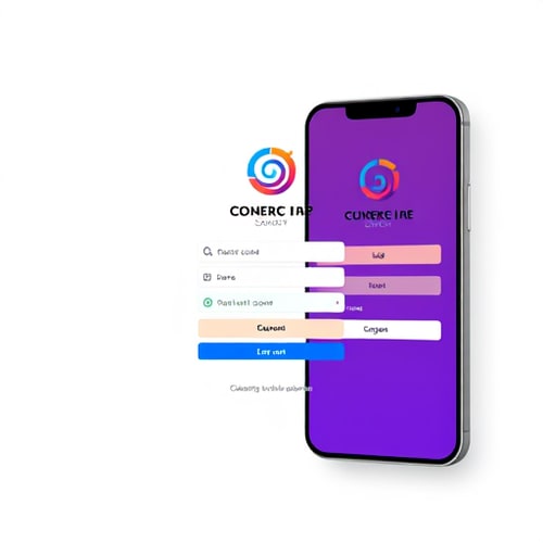 AI Design for generate an image of Mobile-App Login Page Design