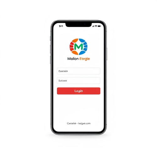 AI Design for generate an image of Mobile-App Login Page Design