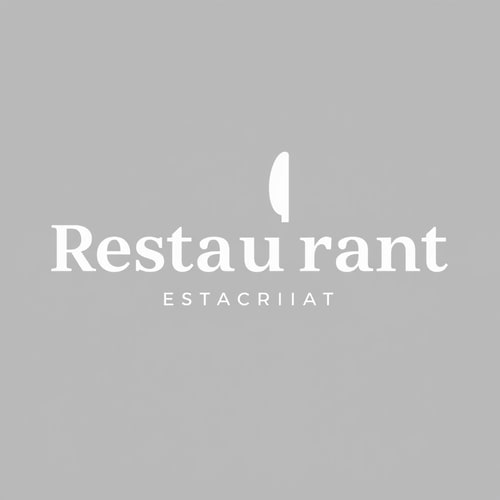 AI Design for I'm in need of a logo for my modern restaurant. The design should be minimalist and monochrome, with the restaurant's name incorporated into the design. I'm looking for a clean and simple aesthetic that conveys a contemporary feel. Key Requirements: - Expertise in minimalist design - Strong understanding of monochrome color schemes - Ability to creatively integrate text into design
