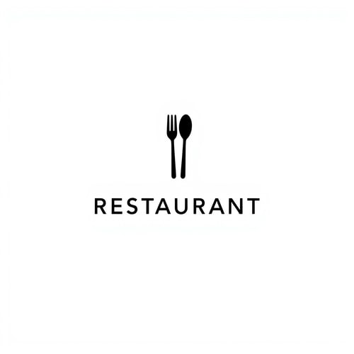 AI Design for I'm in need of a logo for my modern restaurant. The design should be minimalist and monochrome, with the restaurant's name incorporated into the design. I'm looking for a clean and simple aesthetic that conveys a contemporary feel. Key Requirements: - Expertise in minimalist design - Strong understanding of monochrome color schemes - Ability to creatively integrate text into design
