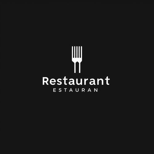 AI Design for I'm in need of a logo for my modern restaurant. The design should be minimalist and monochrome, with the restaurant's name incorporated into the design. I'm looking for a clean and simple aesthetic that conveys a contemporary feel. Key Requirements: - Expertise in minimalist design - Strong understanding of monochrome color schemes - Ability to creatively integrate text into design