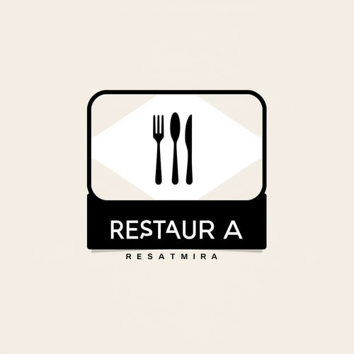 AI Design for I'm in need of a logo for my modern restaurant. The design should be minimalist and monochrome, with the restaurant's name incorporated into the design. I'm looking for a clean and simple aesthetic that conveys a contemporary feel. Key Requirements: - Expertise in minimalist design - Strong understanding of monochrome color schemes - Ability to creatively integrate text into design