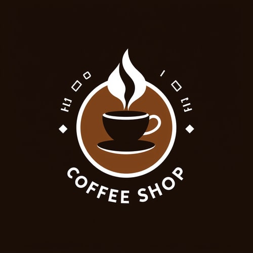 AI Design for make a modern advanced logo for a coffee shop