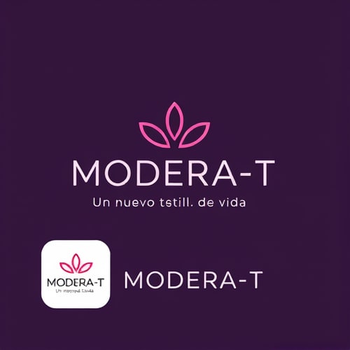 AI Design for Design a modern and professional logo for MODERA-T MODERA-T Slogan: Un nuevo estilo de vida needed a logo design and received 8 Elegant, Feminine, Health