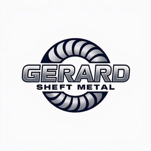 AI Design for Logo Design Brief I am looking for a new logo for my company. We are a company that Fabricates and Installs Sheet Metal mainly Ductwork for Commercial HVAC systems but we also make Metal Walls and put metal on escalators etc. I want a logo that I can use on Tee Shirts and Sweatshirts along with our trucks etc. Our current design is basically a coil of metal but want to do something new. Logo Text Gerard Sheet Metal 
