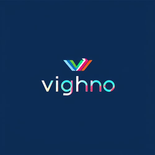 AI Design for i want to create the logo for my website and domain name is vighno solution - this website is for digital marketing growth